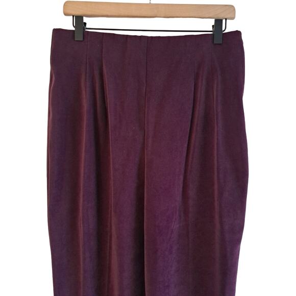 Briggs Faux Suede Pleated Front Pants - Picture 2 of 6